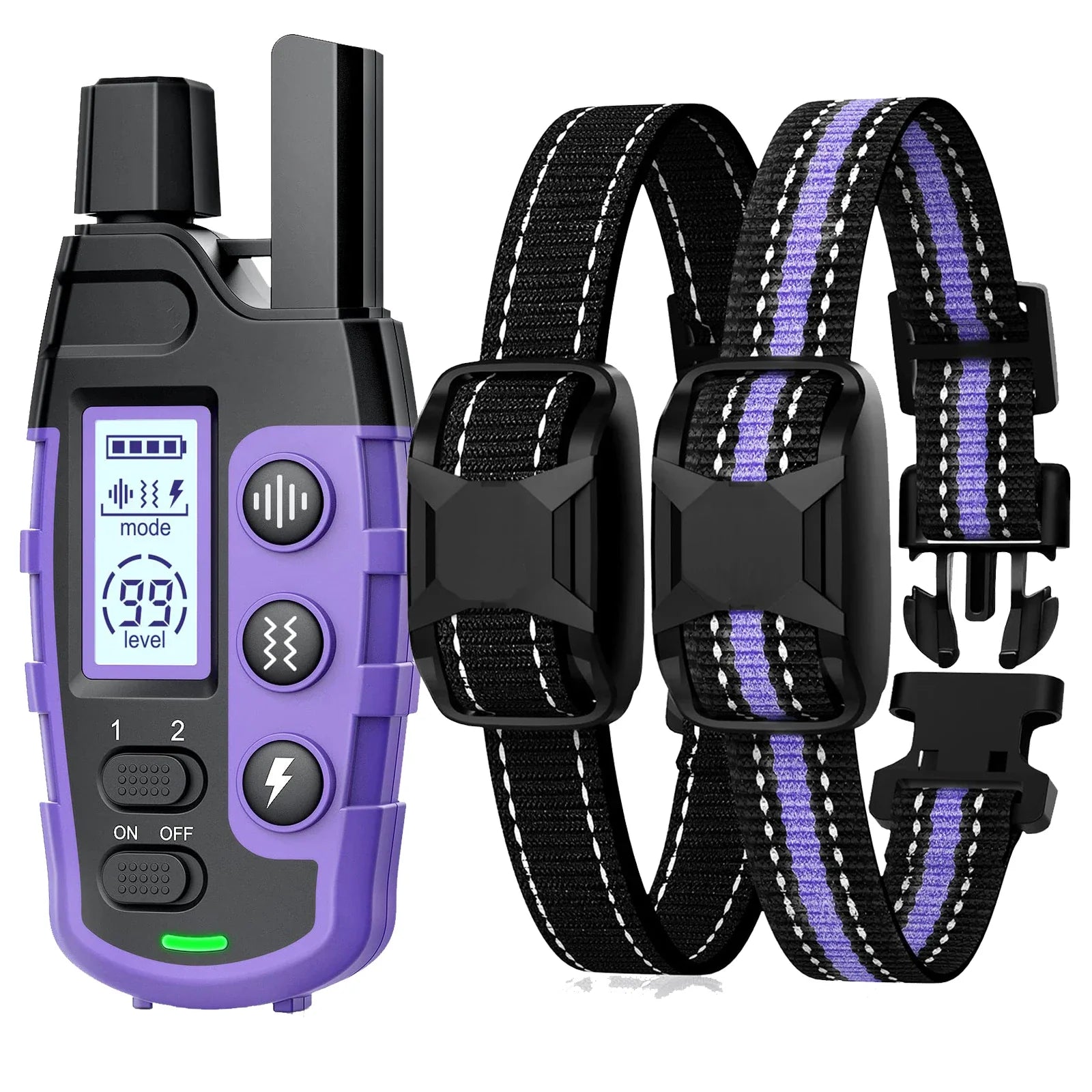 3300 Ft Electric Dog Training Collar Remote Control Waterproof For 5-120lbs
