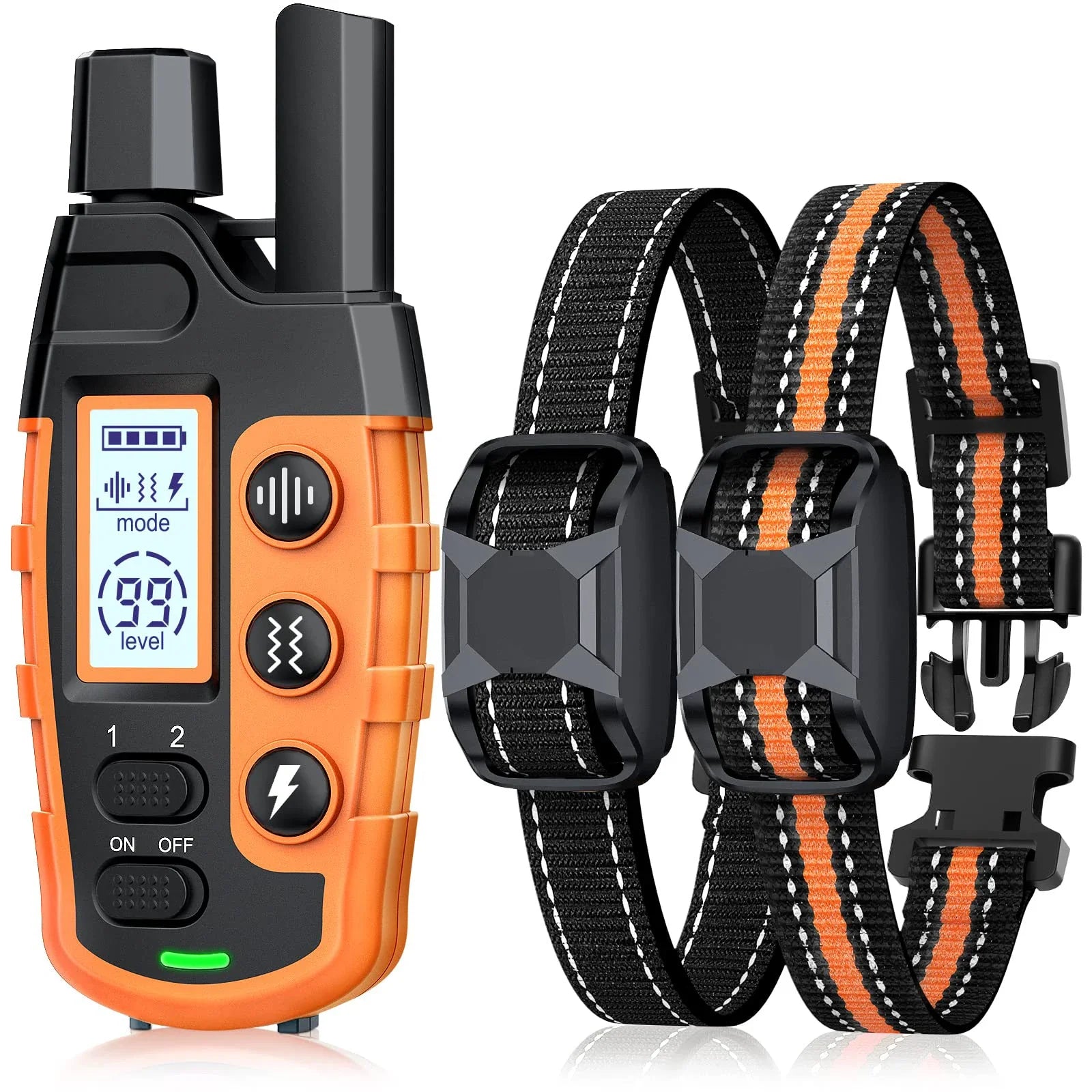 3300 Ft Electric Dog Training Collar Remote Control Waterproof For 5-120lbs